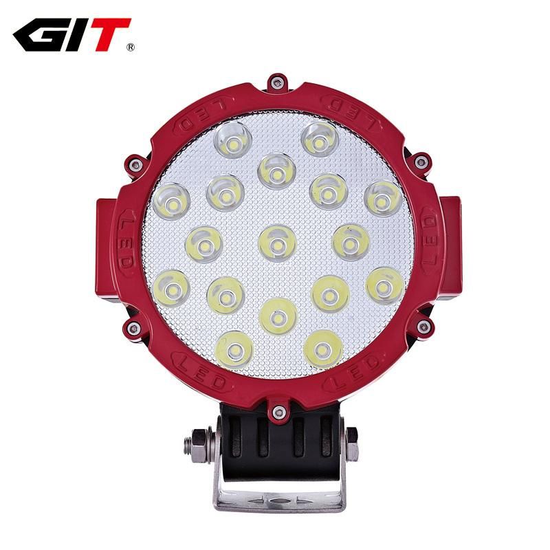 High Quality 51W Epistar LED Work Light for Offroad 4X4 Car SUV/Truck