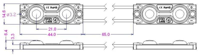 High Lumen 2 LEDs Module Light SMD2835 SMD5050 SMD5630 LED Module