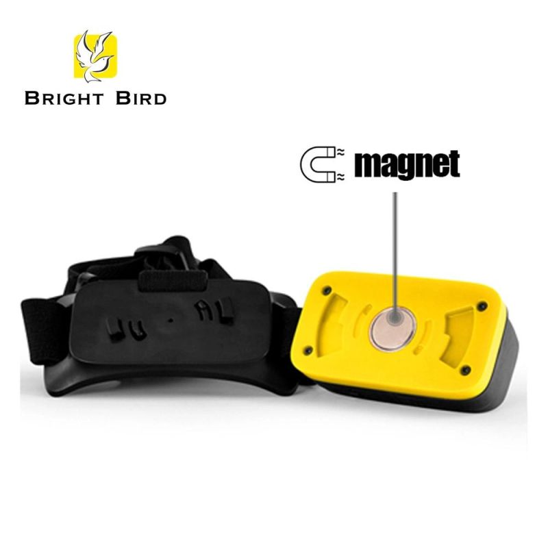 ABS+TPR Material New Design Low Price Cheap Price Competitive Price Hot Selling 5W LED+ 2*1.5W COB (front) + 5W COB (bottom) + Sensor Rechargeable Headlamp