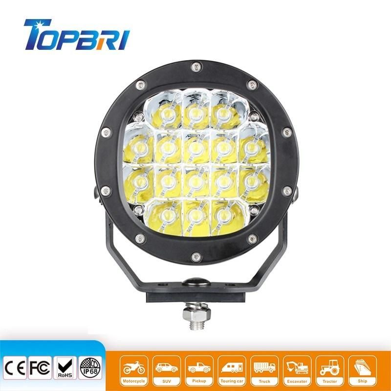 5"Inch Black Round Driving Light 80W LED Auto Car Excavator Work Lamps for Truck