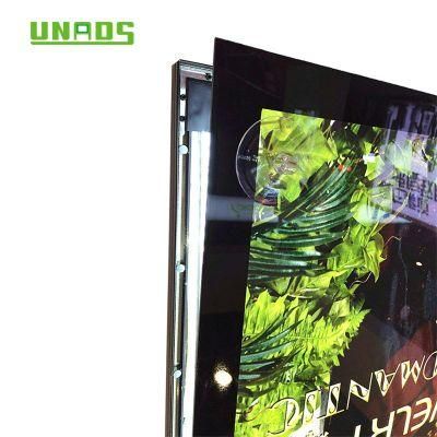 Ads Slim Magnetic Crystal Sign Light Box with Aluminum Profile and LED Light