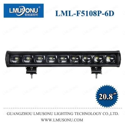 Lmusonu New 36W 72W 108W 144W 180W 216W 252W 288W 6D Lens CREE LED Light Bars Straight Single Row for Offroad Car Truck Vehicles