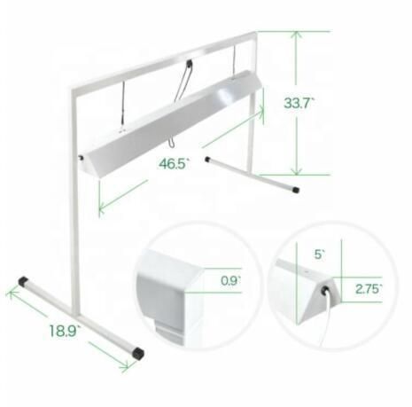 High Performance Fluorescent Grow Light Stand Rack