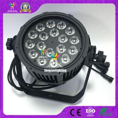 18X18W PAR 64 LED IP65 Rgbwauv Stage Lighting