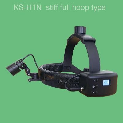 5W Power Medical Headlight Ks-H1n Full Hoop with Stiff Headband LED Headlight