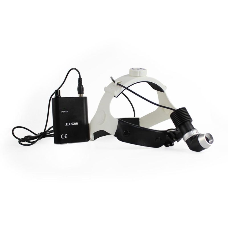 High Intensity Surgical Headlamp Medical LED Headlight with Loupes Jd2500