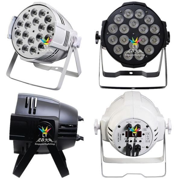 DMX Stage PAR 64 LED 18X18W 6in1 DJ Lighting