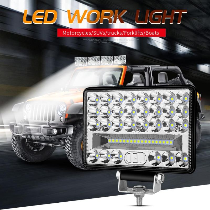 Dxz 5inch 48LED Ultra Bright Car LED Light High/Low Light Combo DRL LED Work Light for Jeep ATV UTV SUV Truck Boat