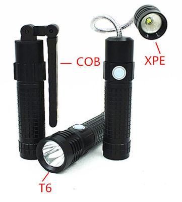 3 in 1 Multi Function LED Flashlight with Flex Tube