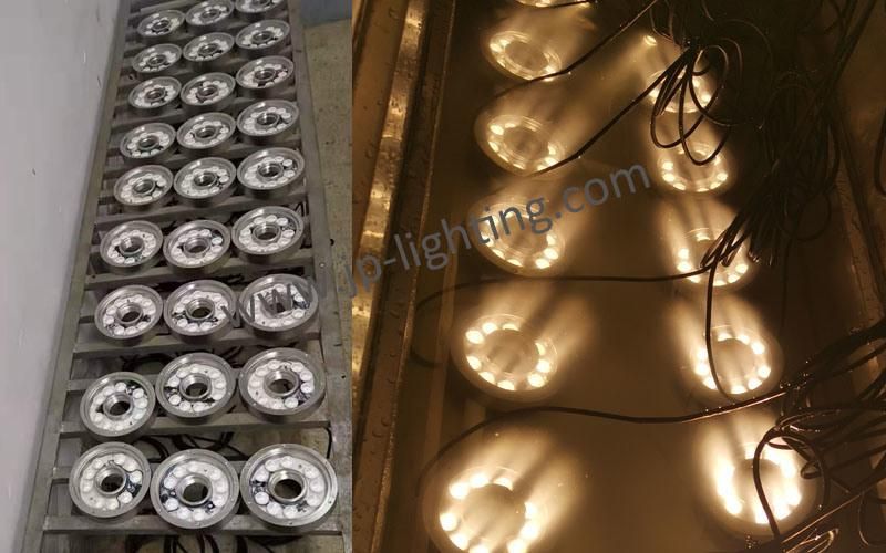 IP68 Stainless Steel DC24V 36W DMX512 LED Fountain Ring Light RGBW LED Underwater Fountain Light with CE/RoHS Certificate