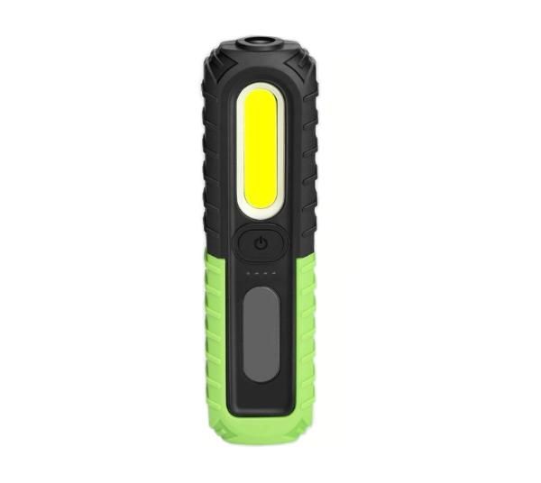 Multifuctional COB 3W LED Clip Flashlight with Battery Power Indicator