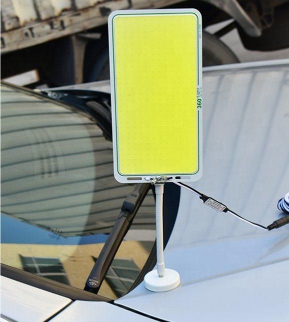DC 12V Outdoor COB Chip Lamp Board Multifunctional Car Repair Portable Magnet Base LED Camping Light