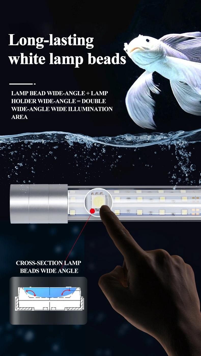 Yee Aquarium Accessories Small Fish Tank LED Light Wide Angle Lamp