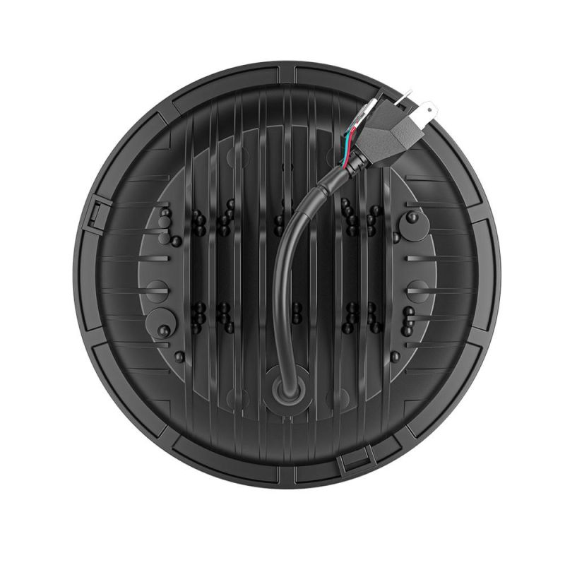 Dxz Remote Control 7 Inch 15LED Headlights RGB Round Thick Multicolor DRL Headlight for Jeep Wrangler Jk Lj Cj LED Car Light