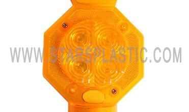 Temporary Driveway Lamp Long Visibility Traffic Barricade Signal Solar Powered LED Mobile Intelligent Flashing Warning Light