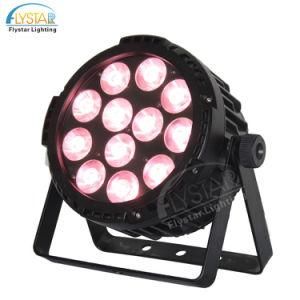 12PCS 18W LED PAR Light Flat Waterproof DMX Stage Lighting