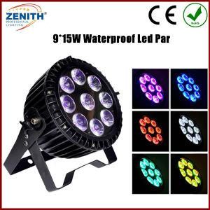 DMX Professional DJ Waterproof Lighting Stage PAR LED 15W X 9