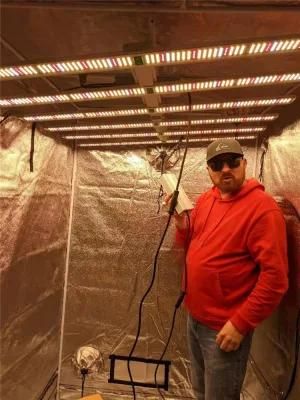 High Efficacy 640W 800W Foldable Full Spectrum Samsung LED Grow Lights Bar for Indoor Plants