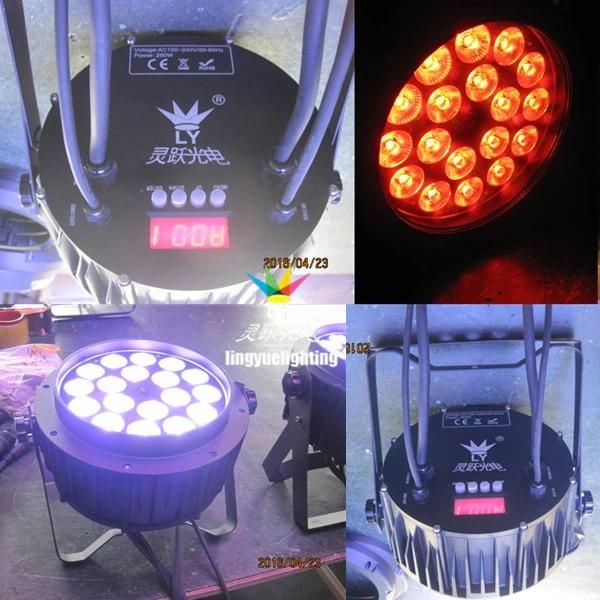 RGBWA+UV IP65 PAR LED 18X18W Outdoor Stage Light