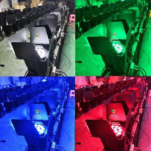 18PCS DMX DJ Disco Professional RGBWA UV Stage 15W/18W LED PAR Can 64 Light