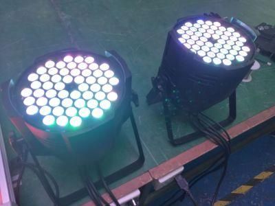 Newest Outdoor Waterproof 3W*54 Bright Color Strobe/DJ/Stage PAR Light