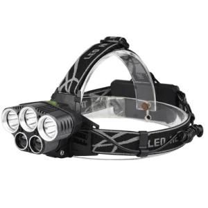 Promotion on Sale 5LED Headlight 3t6 Rechargeable Headlight Blue and White Fishing Light USB Rechargeable Headlight