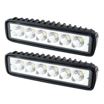 off Road 6&quot; LED Light Bar 18W Work Spot Driving Fog Lights for Truck SUV Boat