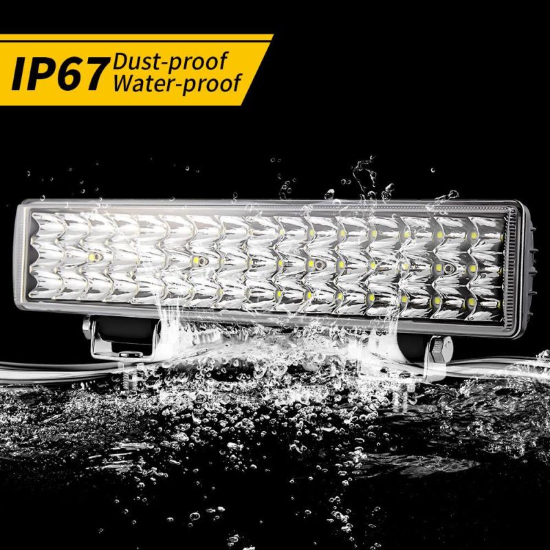Dxz 12inch 48LED Work Light Bar Triple Row 12V 24V Car Light for Tractor Boat off Road 4WD 4X4 Truck SUV ATV Driving Lamp