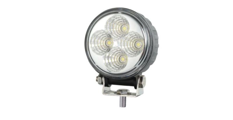 Low Cost Epistar 3" 12W Flood Round LED Work Light for Tractor Offroad SUV