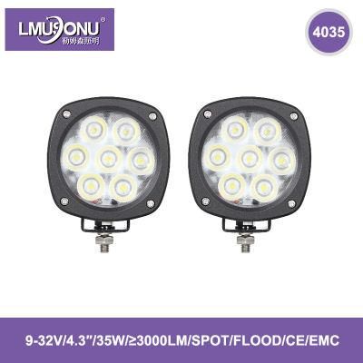 4035 LED Work Light 4.3 Inch 35W 3000lm Spot Flood Beam Car Auto Lighting