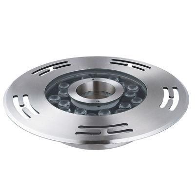 RGB IP68 316 Stainless Steel LED Fountain Underwater Pool Light with Nozzle Ring