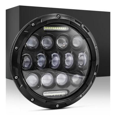 Dxz 7inch 13LED 4X4 75W/35W DOT Round IP67 Thick for Jeep Wrangler LED Offroad Trucks Motorcycle Headlight