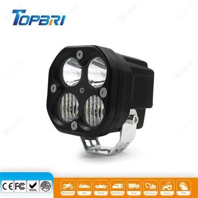 4X4 Accessories 40W Auto LED Fog Work Lights for Motorcycle Tractor Trailer