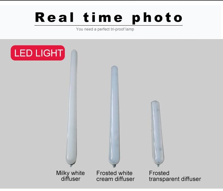 IP66 Waterproof Lighting Fixture 3FT 6FT 7FT LED Linear Light, Vapor Tight Light, LED Tri-Proof Light, Vapor Light, LED Pendant Light, ETL Dlc