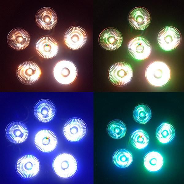 6X18W RGBWA UV 6in1 Indoor Battery Powerd Wireless DJ Disco LED PAR