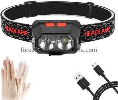 Quality Head Torch Waterproof LED Headlight 4 Brightness Modes Head Torch Lamp Adjustable Strap LED Headlamp for Running Camping