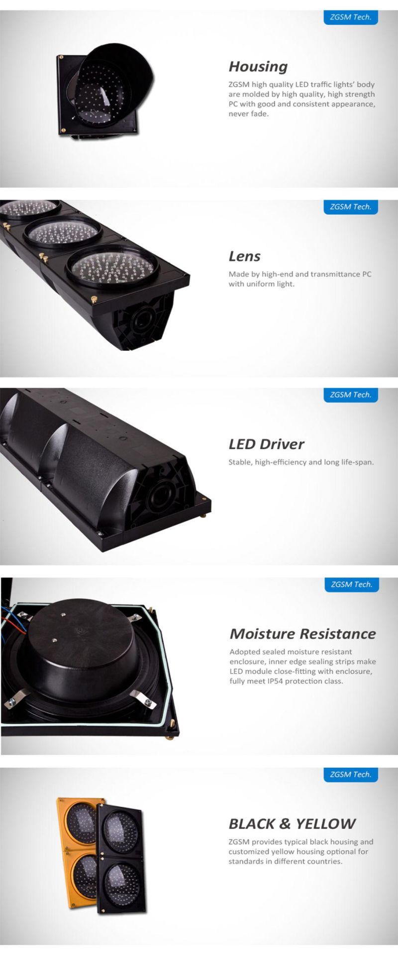 LED 200mm Red and Green Traffic Lights 20VDC 220VAC