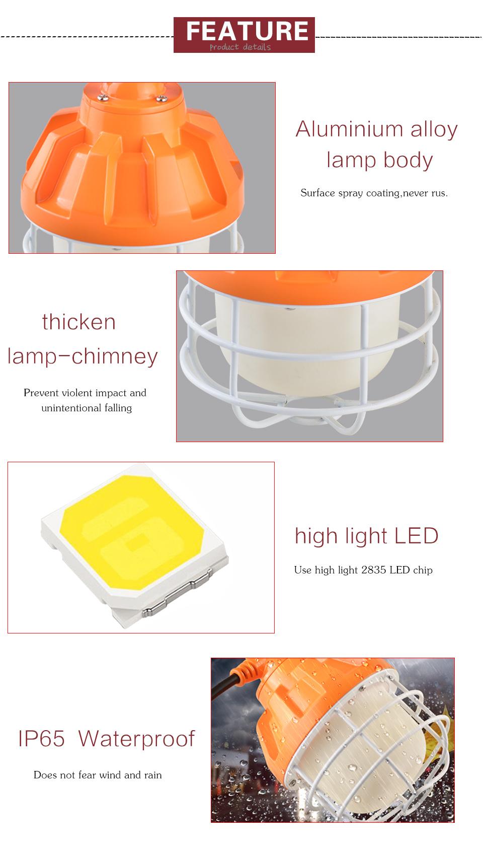 100W New Construction Lighting LED Lamp Construction Temporary Construction Lighting LED