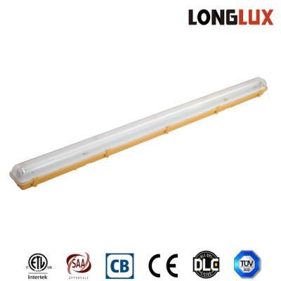 2X36W T8 1200mm Waterproof Fluorescent Light Fixtures IP65