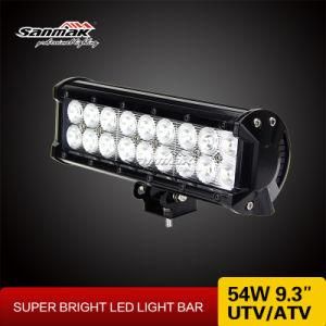 9.3&prime;&prime; 3W CREE 54W LED Light Bar for UTV ATV