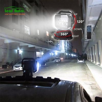 360 Degree Remote Control 60W Marine LED Spot Light for off Road Vehicles 4X4 Headlights 12/24V 7 Inch LED Searching Light