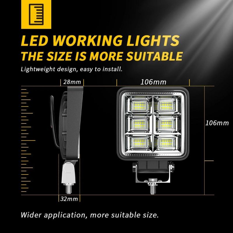 Dxz LED Work Light 48W 4inch LED Driving Lights for Best off Road LED Flexible Work Light