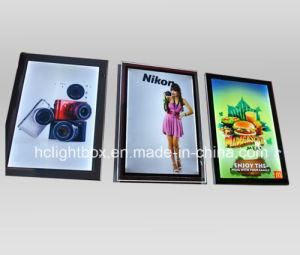 LED Aluminum Slim Magnetic Backlit Light Box with Picture Frame