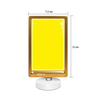 360 Light Hot Sale Portable Magnet Base COB Camping Light Outdoor &amp; Indoor Emergency Lighting