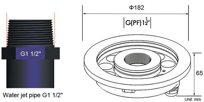 IP68 Stainless Steel DC24V 36W DMX512 LED Fountain Ring Light RGBW LED Underwater Fountain Light with CE/RoHS Certificate