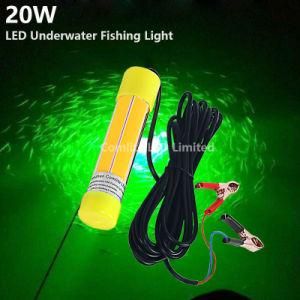 Manual Dimmer 12V COB 20W LED Fishing Undewater Night Fishing Boat Bait Lure for Attracting Fish