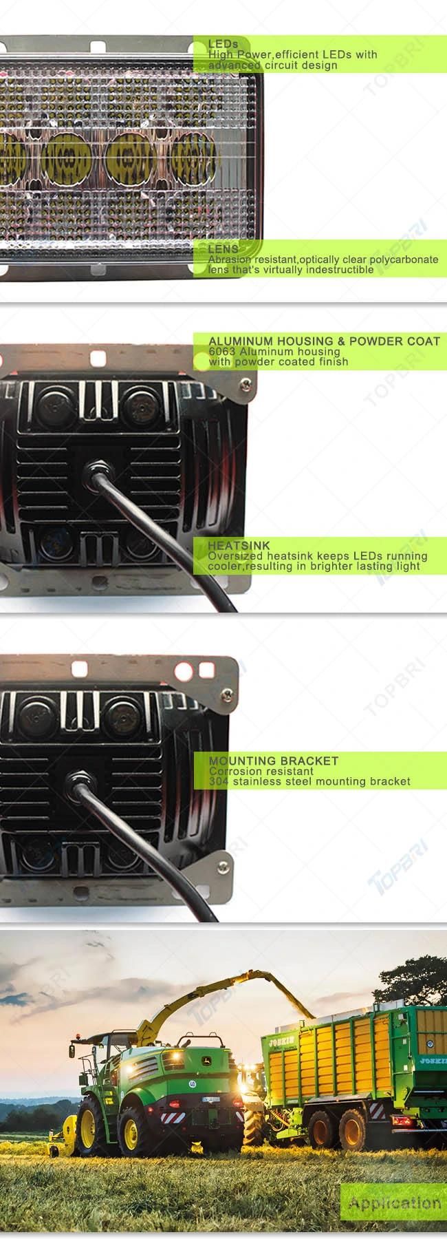 60W Oversized Aluminum Heatsink Agricultural LED Work Light
