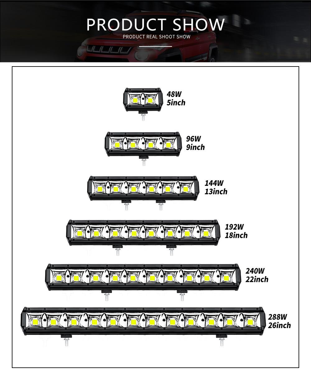 Dxz LED Light Bar Factory on-Road off-Road Driving Light IP68 Universal COB Work Light