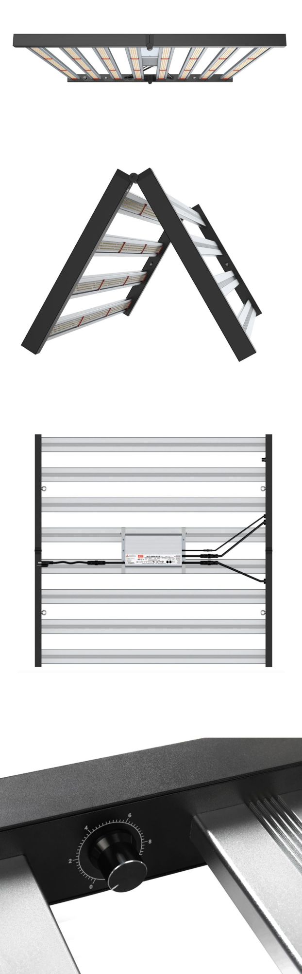 Professional Ajustable Full Spectrum LED Grow Light 640W/800W 5*5FT for Medical Hydroponic Indoor Plants