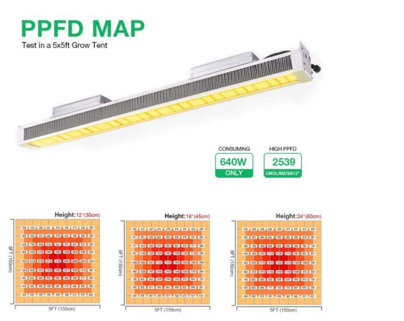 600W Full Spectrum IP65 Dimmable LED Grow Light for Farming Medical Plants